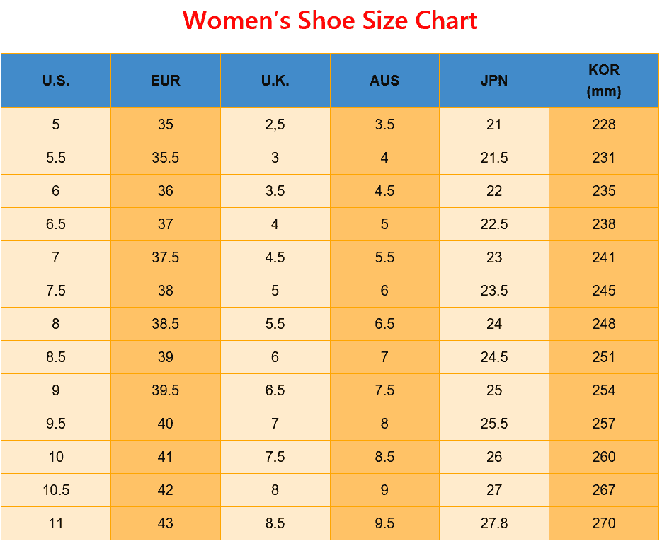 8.5 in uk shoe size 